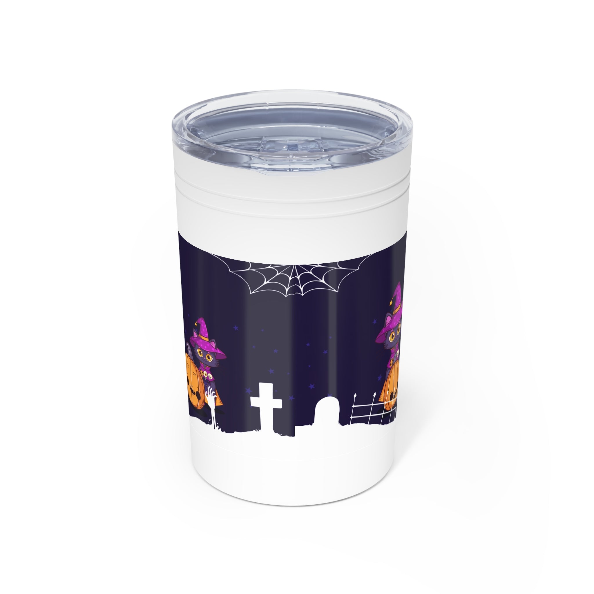 Happy Halloween with Witch's Cats | Vacuum Insulated Tumbler